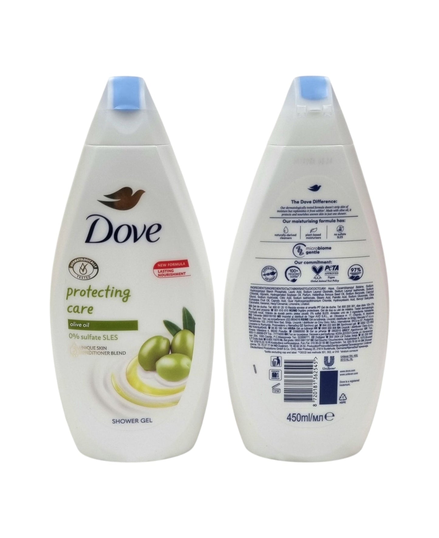 Dove Body Wash Protecting Care Olive Oil 450ml