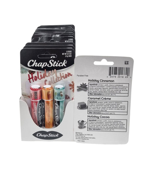 ChapStick Holiday Collection (Cocoa-Caramel-Cinnamon) 3ct