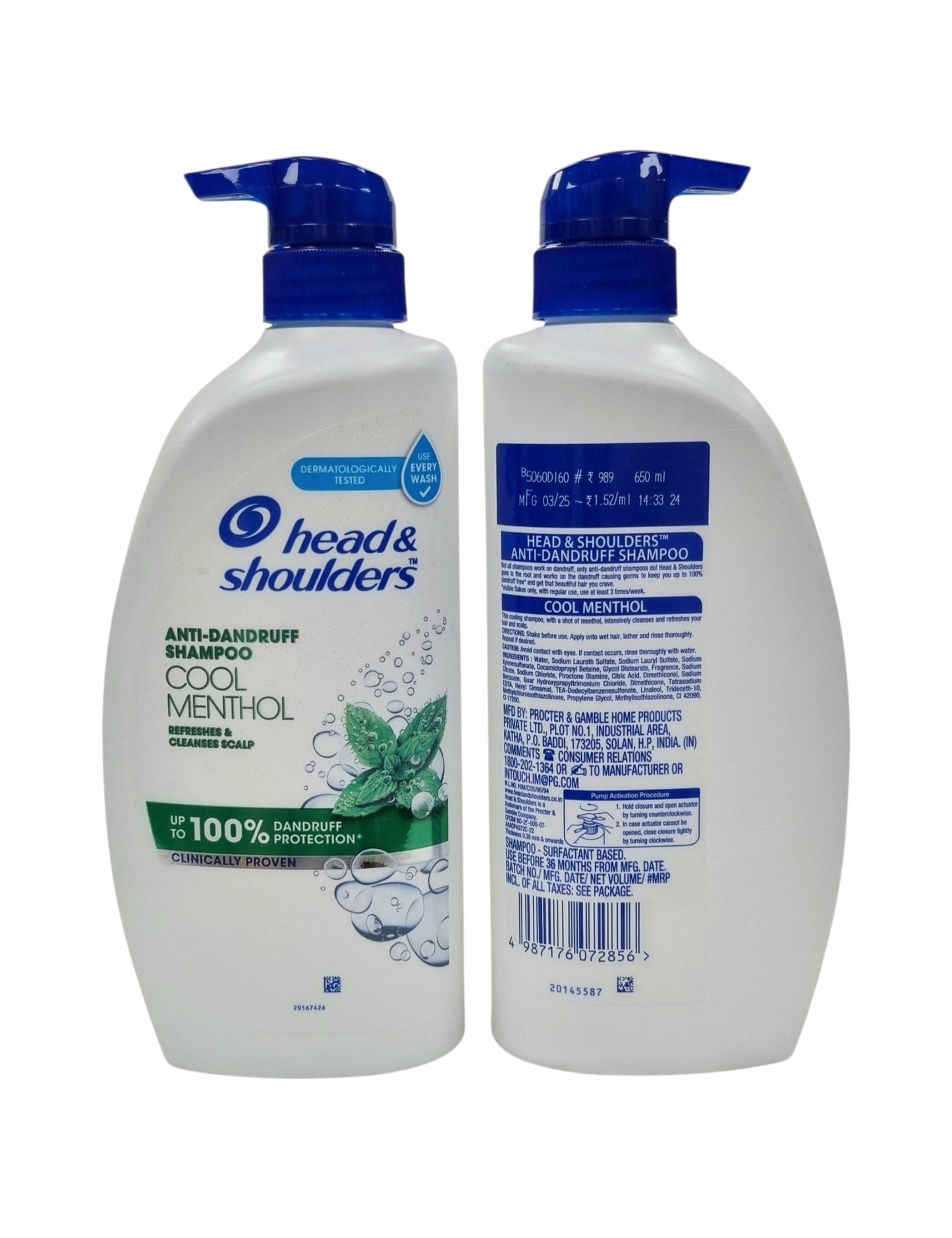 Head & Shoulders Shampoo Cool Menthol 650ml