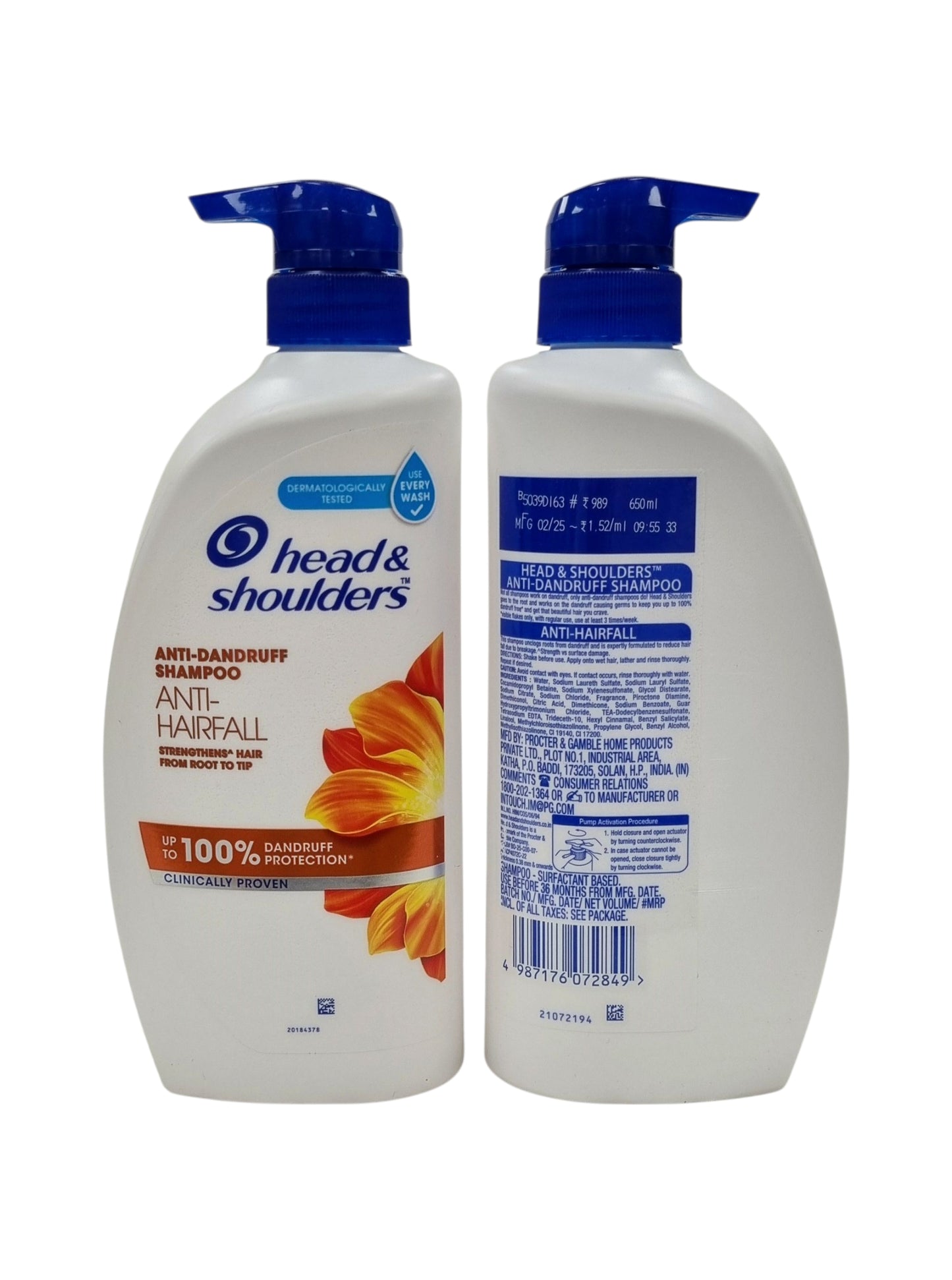 Head and Shoulders Shampoo Anti Hairfall 650ml