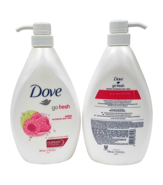 Dove Body Wash Renew Raspberry & Lime Scent 800ml