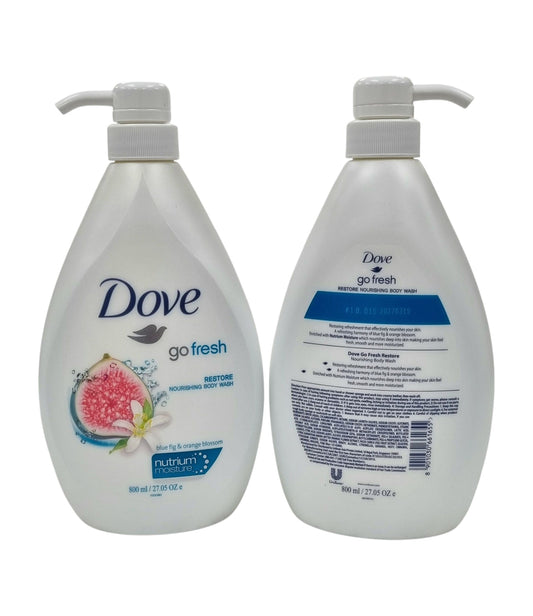 Dove Body Wash Restore Blue Fig & Orange Blossoms 800ml