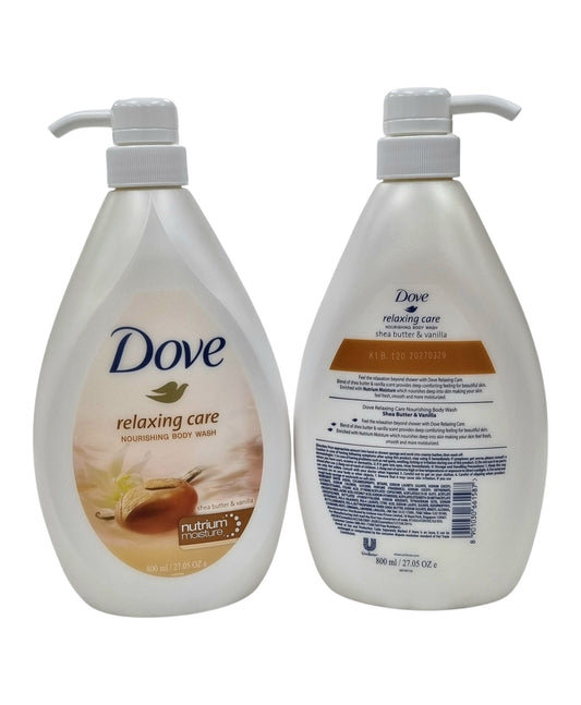 Dove Body Wash Relaxing Care Shea Butter & Vanilla 800ml