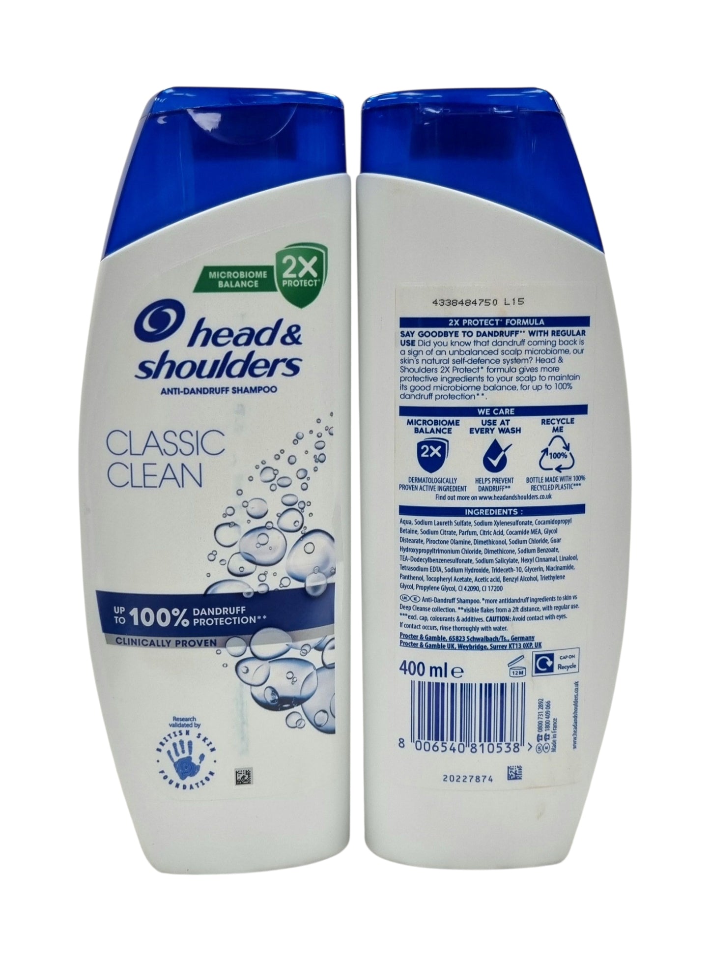 Head & Shoulders Classic Clean Anti-Dandruff Shampoo 400ml