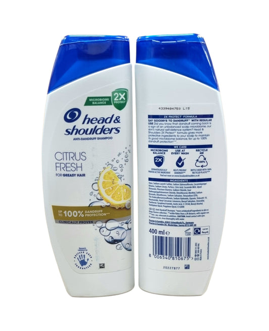 Head & Shoulders Citrus Fresh Shampoo 400ml