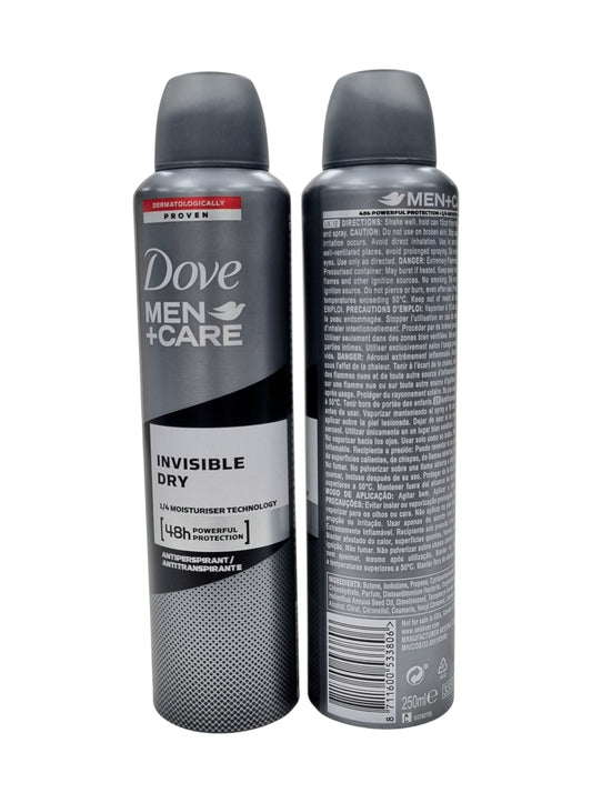 Dove Body Spray Men+Care Invisible Dry 250ml