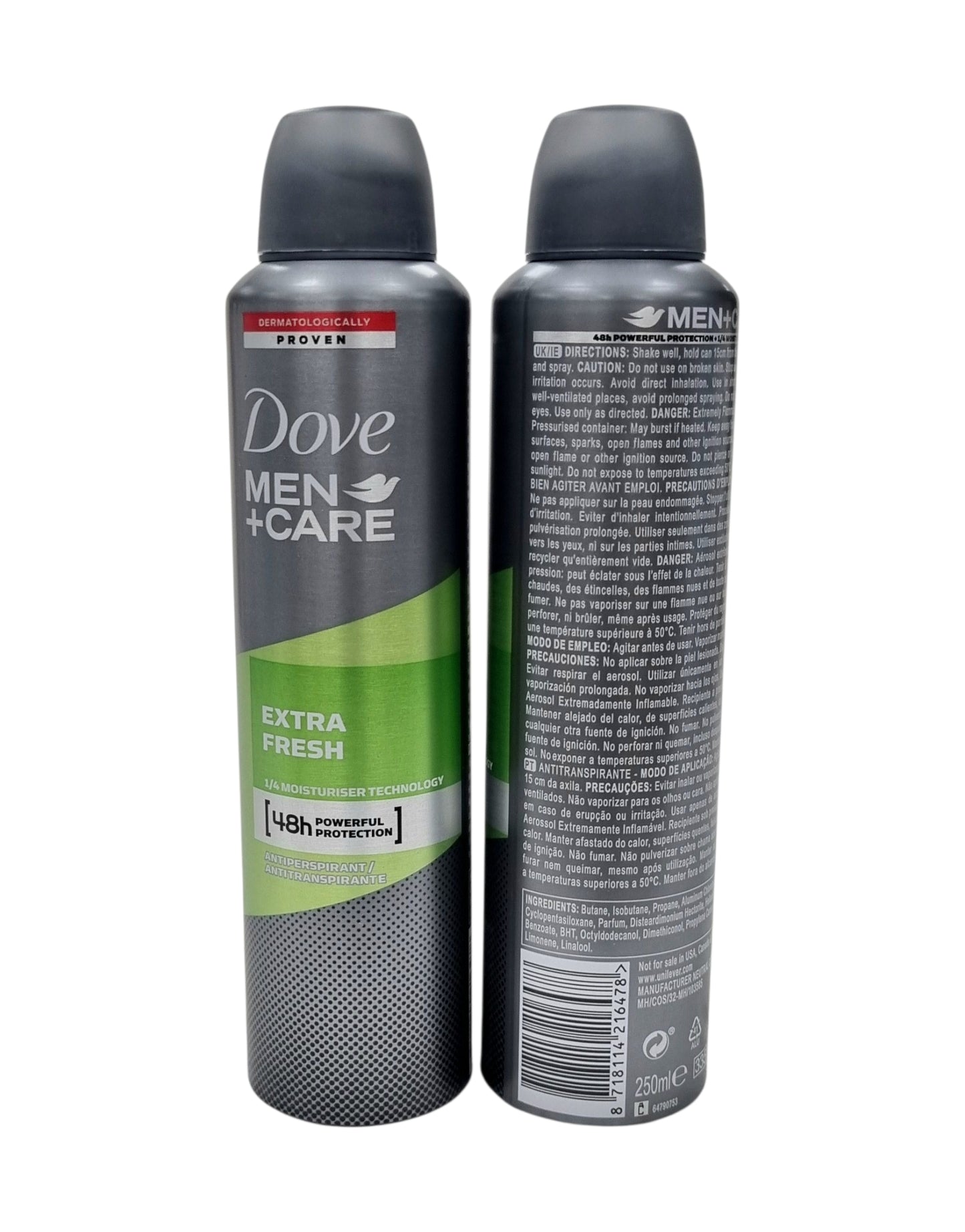 Dove Body Spray Men+Care Extra Fresh 250m