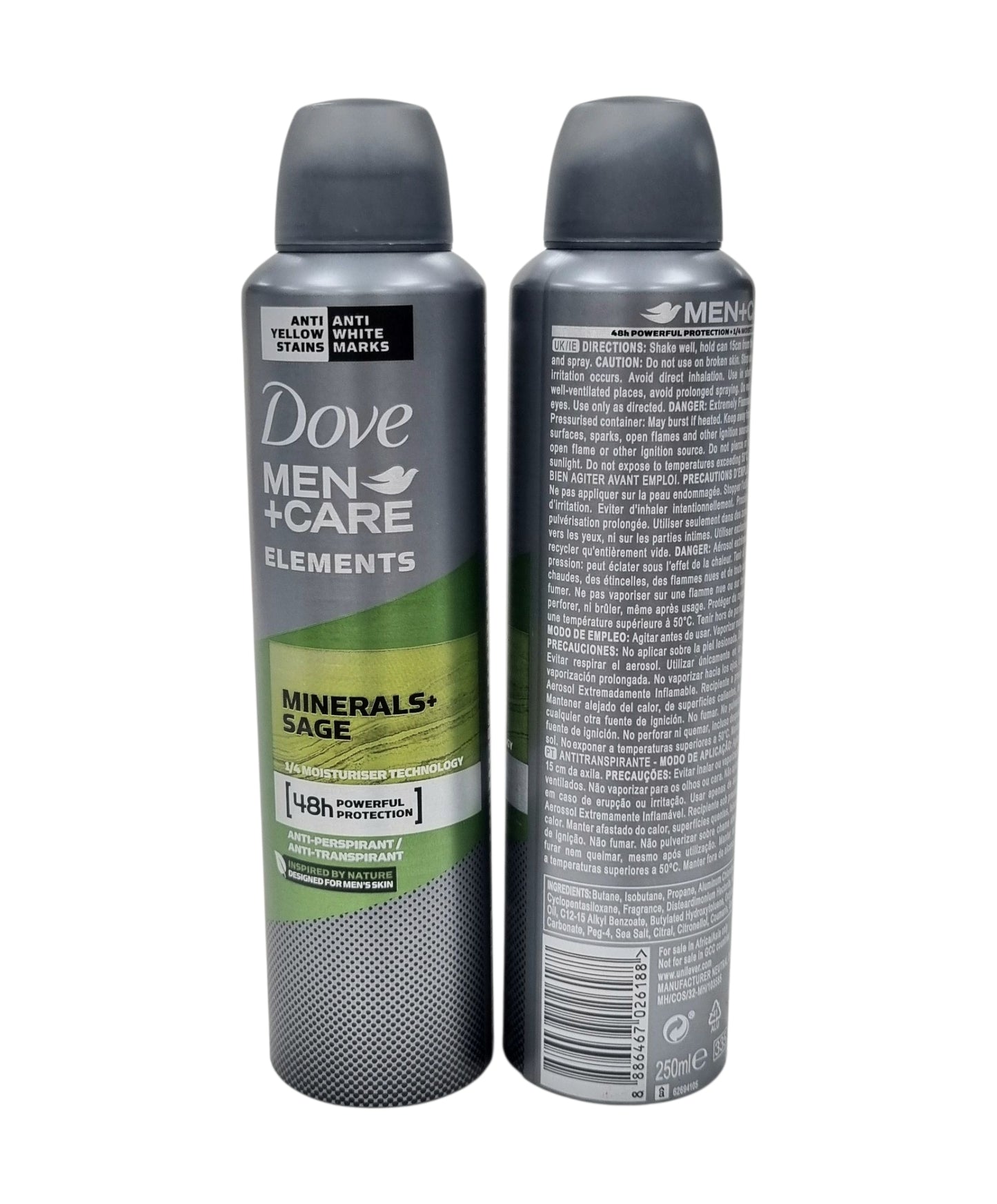 Dove Body Spray Men+Care Minerals Sage 250ml