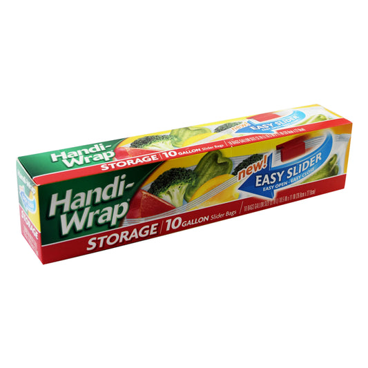 Handi Wrap Stroage Gallon Slider Bag 10ct. 10.5" x 11"