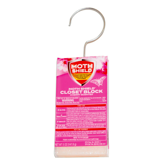 Moth Shield Closet Block Cherry Scented 5 oz
